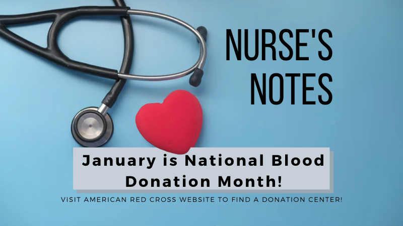 Nurse Notes: Blood Donation